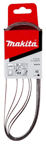 Makita P-43181 Schleifband 6x533 mm K40