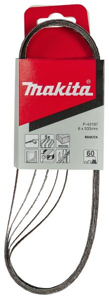 Makita P-43197 Schleifband 6x533 mm K60