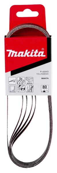 Makita P-43343 Schleifband 13x533 mm K80