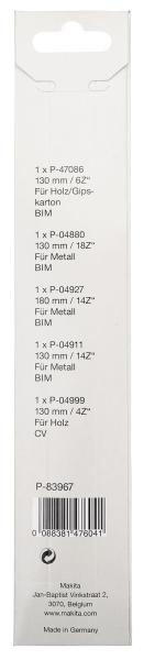 Makita P-83967 Reciprosägeblatt-Set