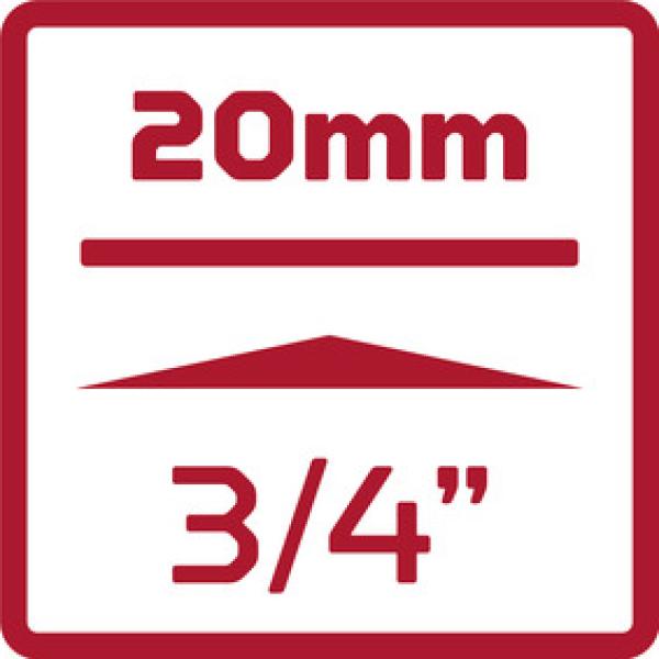 GEDORE R75100039 Steckschlüssel-Verlängerung 3/4 200mm"