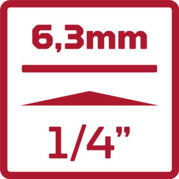 GEDORE R38950000 Bit-Schraubendreher 1/4 100mm 2K-Griff