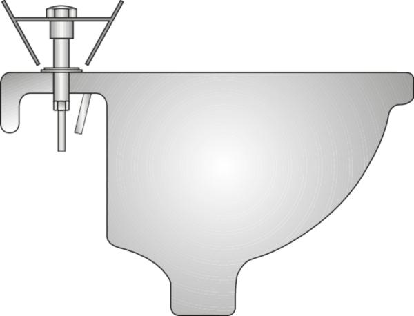 GEDORE 316500 Standhahnmutterschlüssel 260 mm