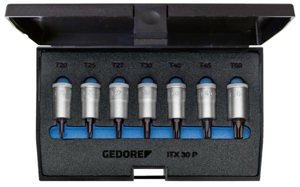 GEDORE ITX 30 PM Schraubendreher-Satz 3/8 7-teilig Innen-TX T20-50"