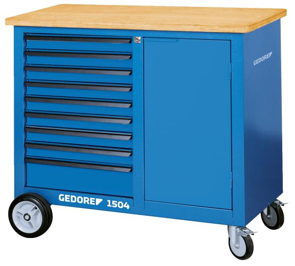 GEDORE 1504 0810 Rollwerkbank mit 9 Schubladen