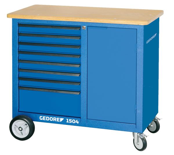 GEDORE 1504 0701 Rollwerkbank mit 8 Schubladen