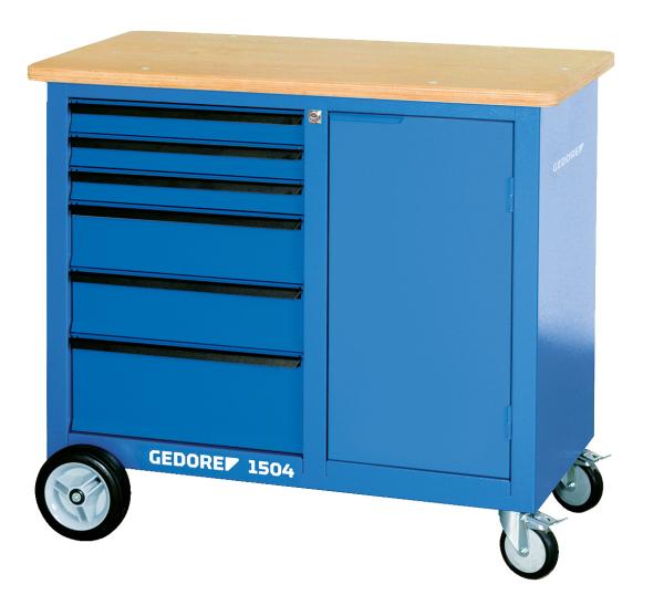 GEDORE 1504 0321 Rollwerkbank mit 6 Schubladen