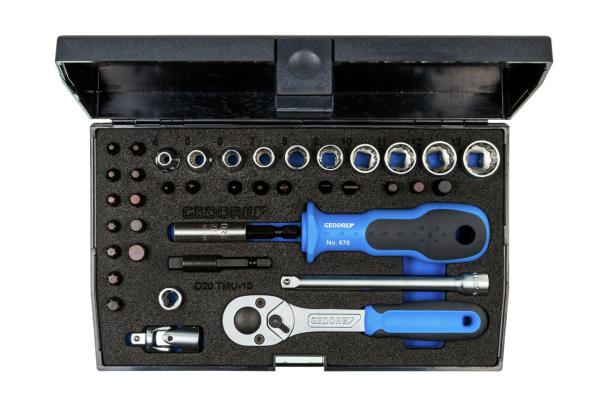 GEDORE D 20 TMU-10 Steckschlüssel-Satz 1/4 39-teilig UD-IN-IS-PH-PZ-TX"