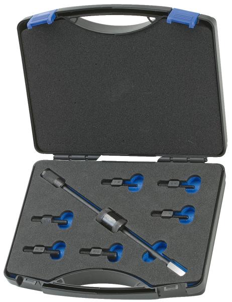 GEDORE 1.81/K-1 Gewindeadapter-Satz mit Gleithammer 200 g, 7-teilig