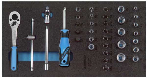 GEDORE 1500 CT1-20 Steckschlüssel-Sortiment 1/4 in Check-Tool-Modul"