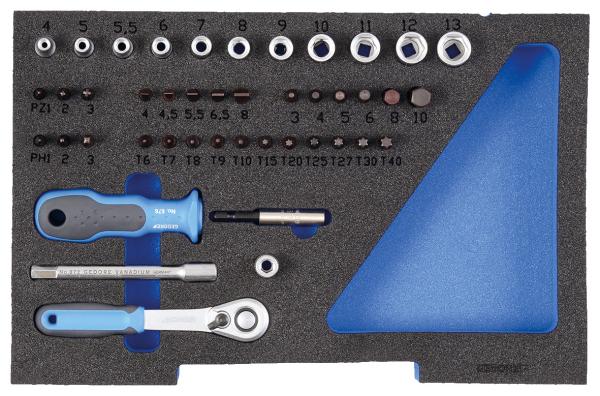GEDORE 1100 CT1-20 Steckschlüssel-Satz 1/4 in 1/2 L-BOXX 136 Modul"