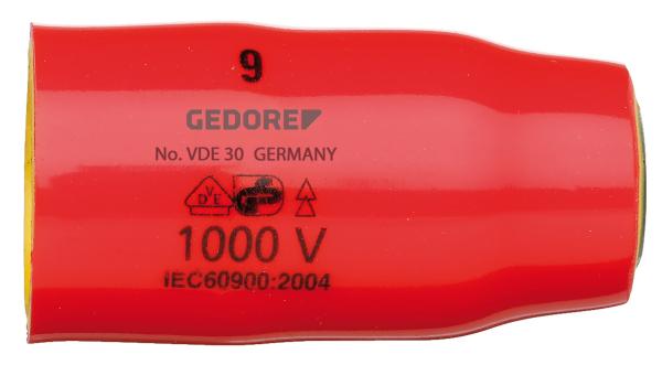 GEDORE VDE 30 14 VDE-Steckschlüsseleinsatz 3/8 6-kant 14 mm"