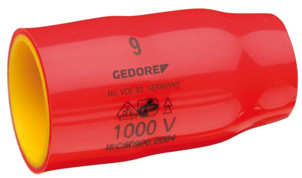 GEDORE VDE 30 14 VDE-Steckschlüsseleinsatz 3/8 6-kant 14 mm"