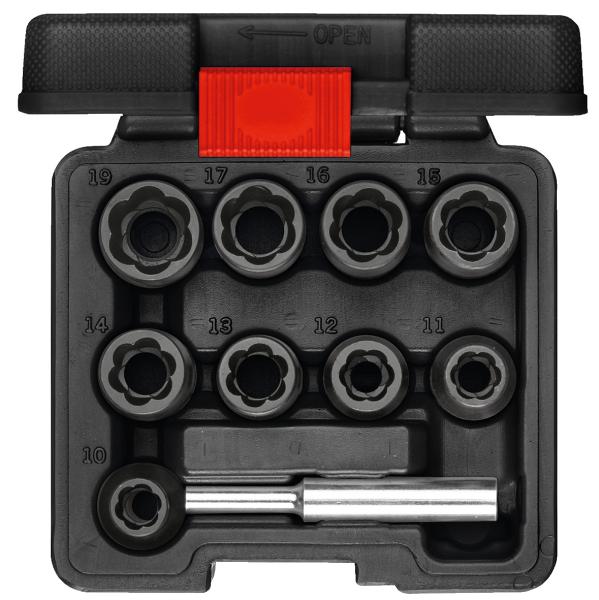 GEDORE R68003010 Spiralnutenausdreher 1/2 10-19mm 10-teilig"