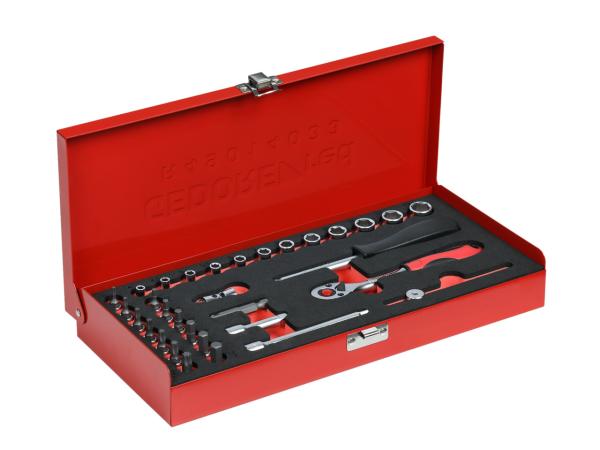 GEDORE R49014033 Steckschlüssel-Satz 1/4 4-13mm 32-teilig"