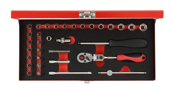 GEDORE R49044033 Steckschlüssel-Satz 1/4 4-13mm 33-teilig"