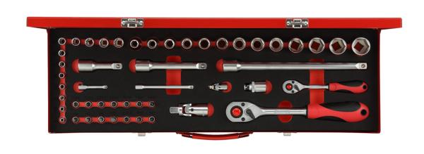 GEDORE R46004049 Steckschlüssel-Satz 1/4+1/2" 49-teilig"