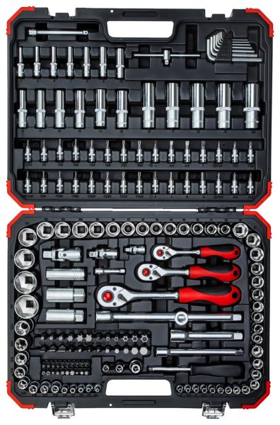 GEDORE R45603172 Steckschlüssel-Satz 1/4+3/8"+1/2" 172-teilig"