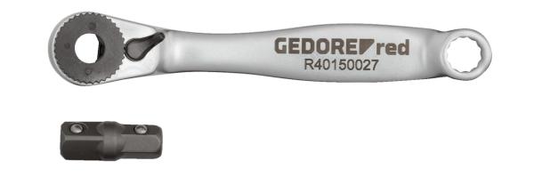 GEDORE R40150027 Bit-Knarre Links/Rechts. 1/4 91 mm RSW6°+Adapter
