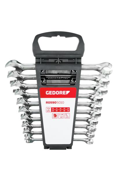 GEDORE R05905010 Ringratschenmaulschlüssel offen 10-19 mm 10-teilig