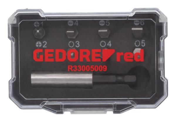 GEDORE R33005009 Bit-Box 1/4 PH+SL+6-kant+Bithalter 9-teilig