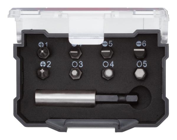 GEDORE R33005009 Bit-Box 1/4 PH+SL+6-kant+Bithalter 9-teilig