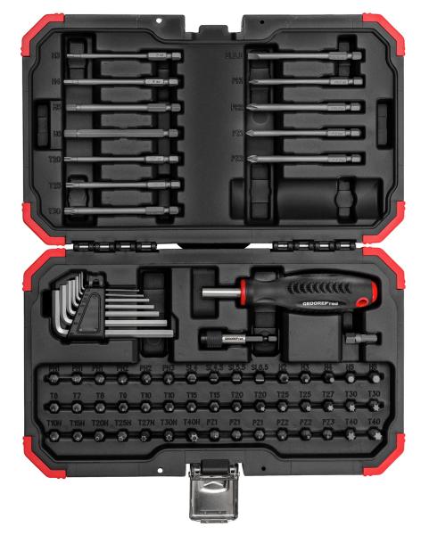 GEDORE R33003067 Bit-Satz 1/4 67tlg