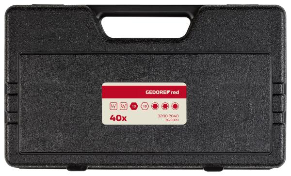 GEDORE R35003040 Bit-Satz 10mm TX+XZN+6-kant 40-teilig