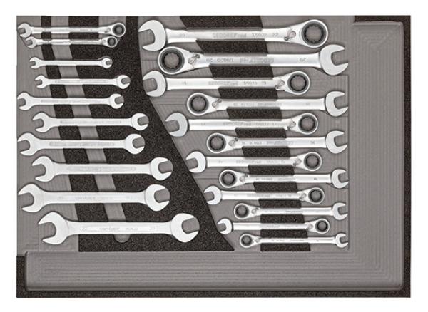 GEDORE R21010004 Werkzeugsatz 3x CT-Module 129-teilig