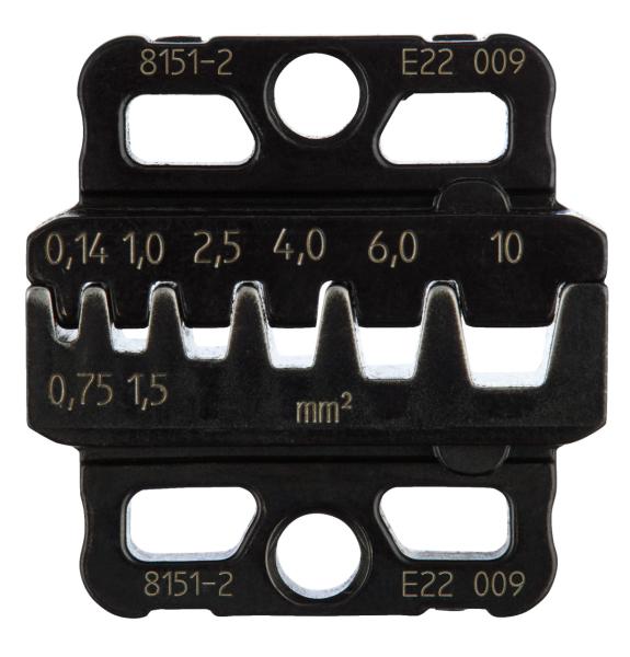 GEDORE 8151-2 Crimpeinsatz-Set für Aderendhülsen mit und ohne Isolierkragen