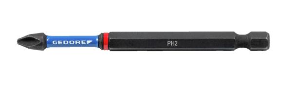 GEDORE 666 TR90 PH2-02 Torsions-Bit-Satz Kreuzschlitz PH 2, Länge 90 mm