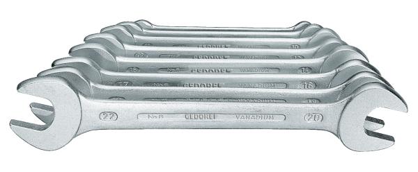 GEDORE 6-8 Doppelmaulschlüssel-Satz 8-teilig 6-22 mm