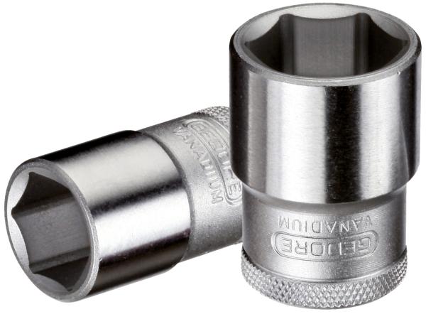 GEDORE 19 22 Steckschlüsseleinsatz 1/2, 6-kant, 22 mm"