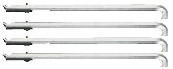GEDORE 1.29/30 Abzughaken-Satz, 4-teilig, 178 mm, mit Abstandshaltern
